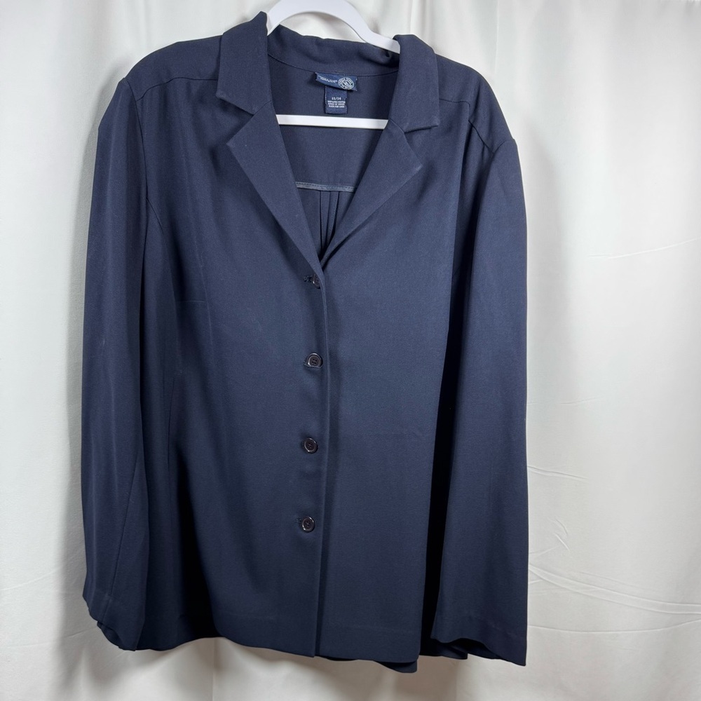 Venezia Women's Long Sleeve Button Up Shirt Navy Blue 22/24